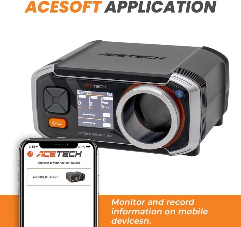 ACETECH Airsoft Chronograph AC6000MKIII 30 to 400 m/s Measurement Shooting Speed Tester Chrono with Colorful LCD Display for 4.5mm/6mm/8mm/9mm BB - Image 2